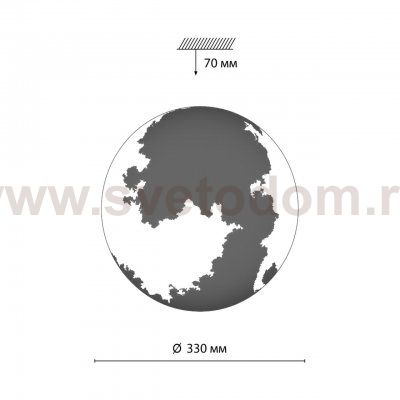 Светильник настенный бра Sonex 3084/CL Alabastro