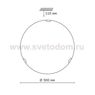 Настенно-потолочный светильник Сонекс 308 белый/бронзовый VUALE