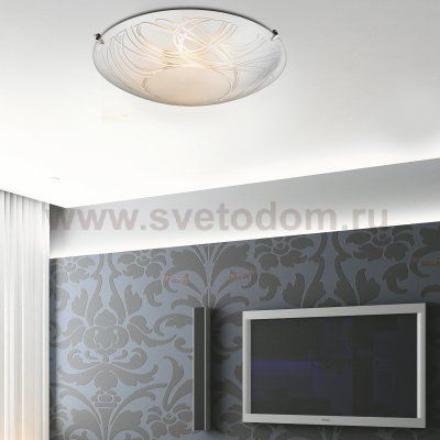 Настенно-потолочный светильник Сонекс 3106 хром/белый TRENTA