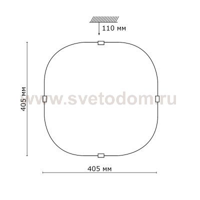 Светильник Сонекс 3141 хром Llusion