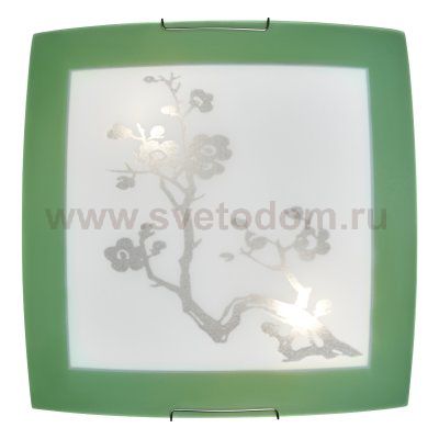 Светильник Сонекс 3145 зеленый/хром Sakura