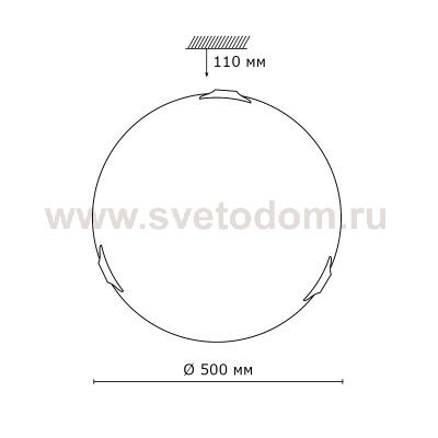 Светильник Сонекс 363 золото Quadro