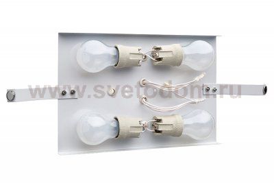 Светильник прямоугольный Сонекс 4203 белый/хром Lora