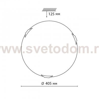 Светильник настенно-потолочный Sonex 7601/DL Aria