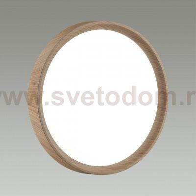 7603/ELN PALE SN 175 Светильник пластик/св.корич. под дер LED 76Вт 3000/4000/6000K D490 IP43 CCT WOODI