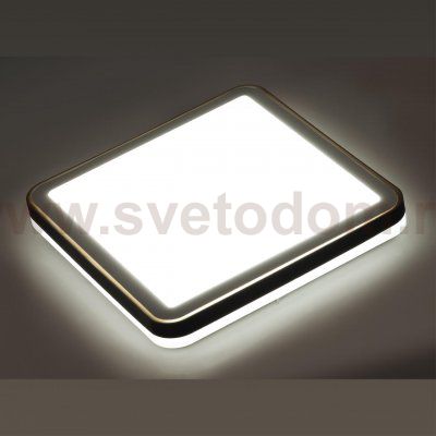 7621/DLN PALE SN 162 Светильник пластик/черн./медный LED 48Вт 3000-6000K 440х440 IP43 пульт ДУ EFFA