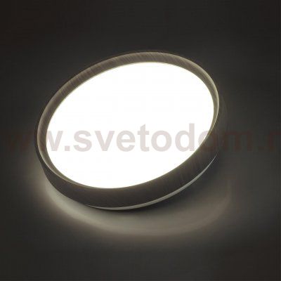 7627/CLN PALE SN 175 Светильник пластик/белый/венге под дерево LED 36Вт 4000К D330 IP43 WOODI