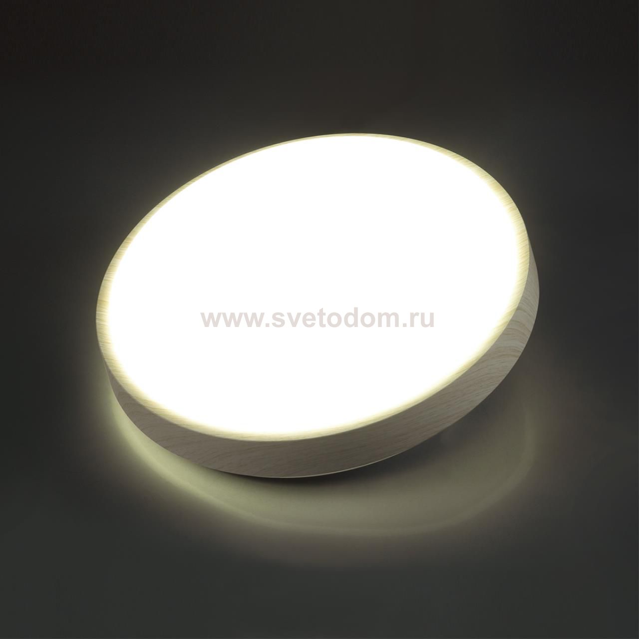 7628/ELN PALE SN 170 Светильник пластик/беленый под дер. LED 76Вт 3000/4000/6000K D500 IP43 CCT LOSTA