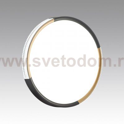 7629/ELN PALE SN 184 Светильник пластик/черный/золотистый LED 76Вт 3000/4000/6000K D490 IP43 CCT VELIO