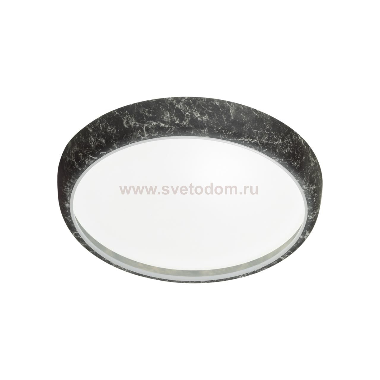 7639/ELN COLOR SN 137 Светильник пластик/чер. мрамор LED 76Вт 3000/4000/6000K D510 IP43 CCT MRAMO BLACK