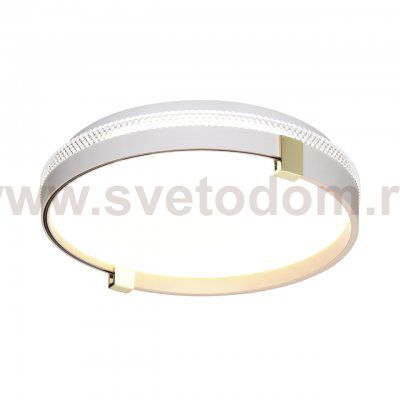 7646/CLN PALE SN 189 Светильник пластик/белый/золотой LED 36Вт 4000К D340 IP43 OLIDI WHITE