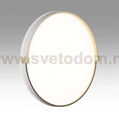 7646/ELN PALE SN 189 Светильник пластик/золотой LED 76Вт 3000/4000/6000К D490 IP43 CCT OLIDI WHITE