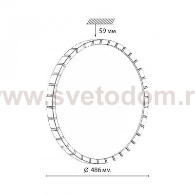 Светильник настенно-потолочный Sonex 7649/EL List