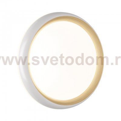 7650/DLN PALE SN 141 Светильник пластик/белый/золотой LED 48Вт 3000/4000/6000К D380 IP43 CCT TOFIQ WHITE