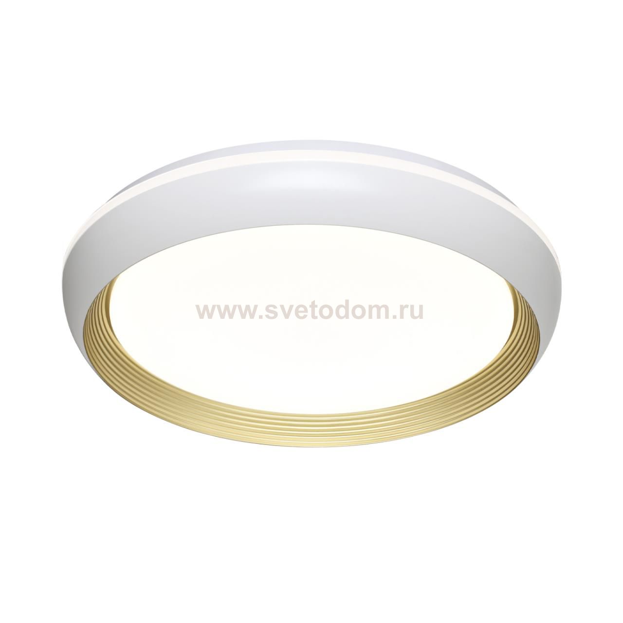 7650/ELN PALE SN 141 Светильник пластик/золотой LED 76Вт 3000/4000/6000К D480 IP43 CCT TOFIQ WHITE
