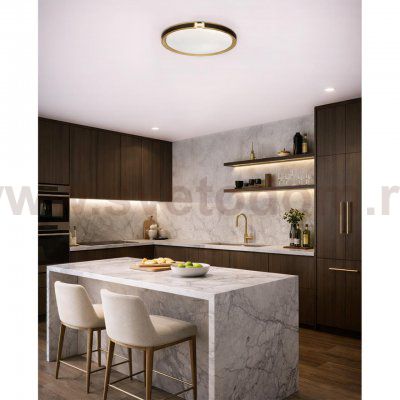 7667/ELN COLOR SN 132 Светильник пластик/черн/золот LED 76Вт 3000/4000/6000К D505 IP43 CCT FAVEMO BLACK