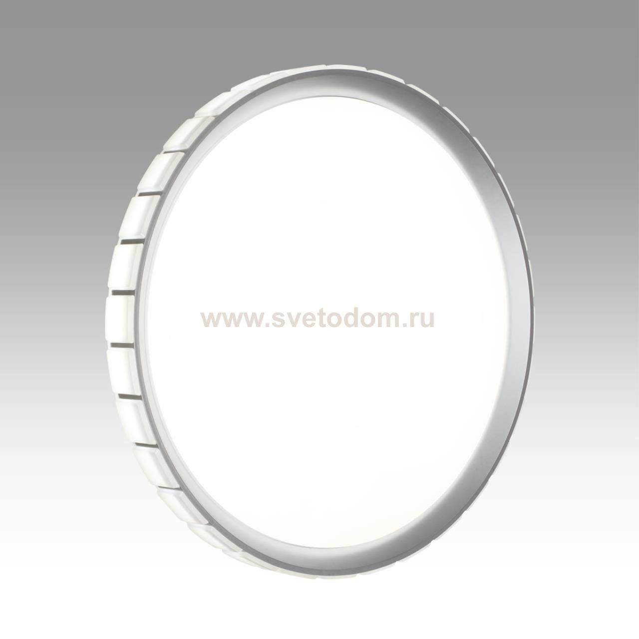 7696/ELN PALE SN 90 Светильник пластик/серебристый LED 76Вт 3000/4000/6000К D495 IP43 CCT KUPI SILVER