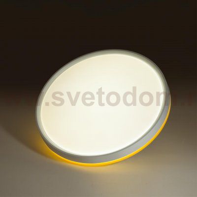 7709/ELN COLOR SN 154 Светильник пластик/желтый LED 76Вт 3000/4000/6000К D500 IP43 CCT KEZO YELLOW