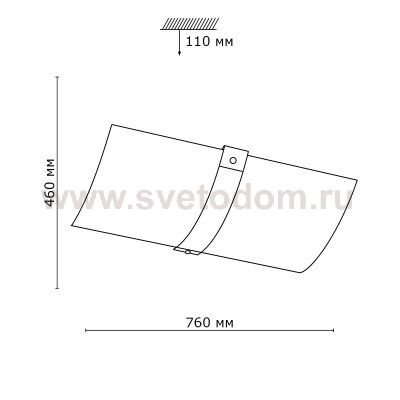Светильник Сонекс 8210 хром DEco