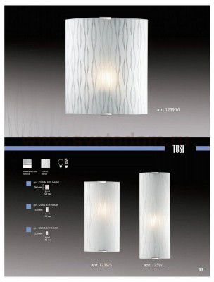 Светильник бра Сонекс 1239/S никель/белый TOSI