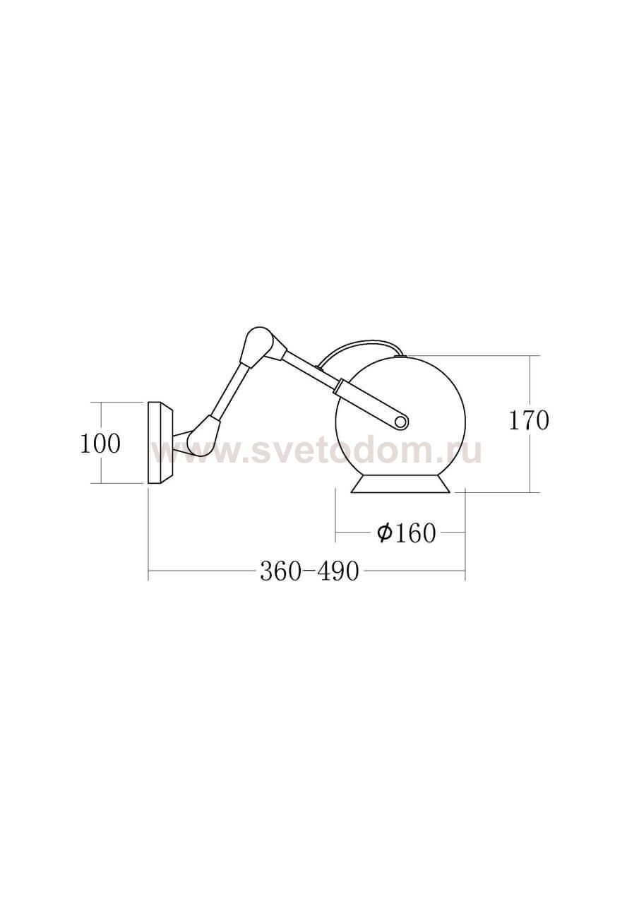 Светильник на штанге Vele Luce Giuseppe VL2084W01