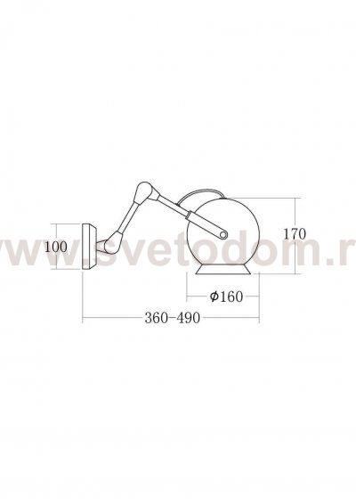 Светильник на штанге Vele Luce Giuseppe VL2084W01