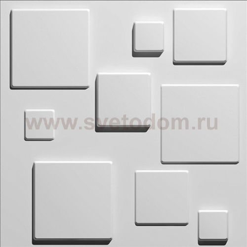 Панель Artpole 3D эко Squares бамбук 500x500 мм., 3м2, 1 упак. (12шт)