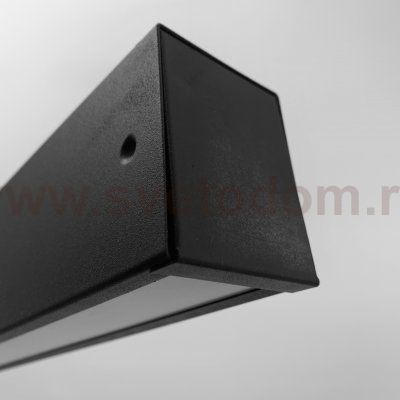 Линейный профильный подвесной светильник 42Вт черный 4000K 55*70*1200мм