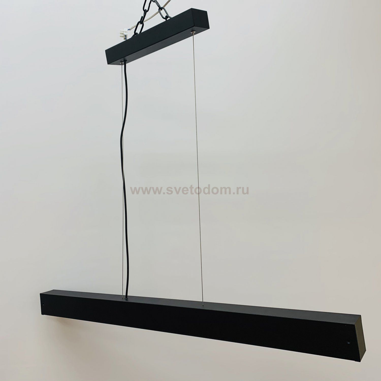 Линейный профильный подвесной светильник 42Вт черный 4000K 55*70*1200мм