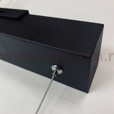 Линейный профильный подвесной светильник 50Вт черный 4000K 55*70*1500мм