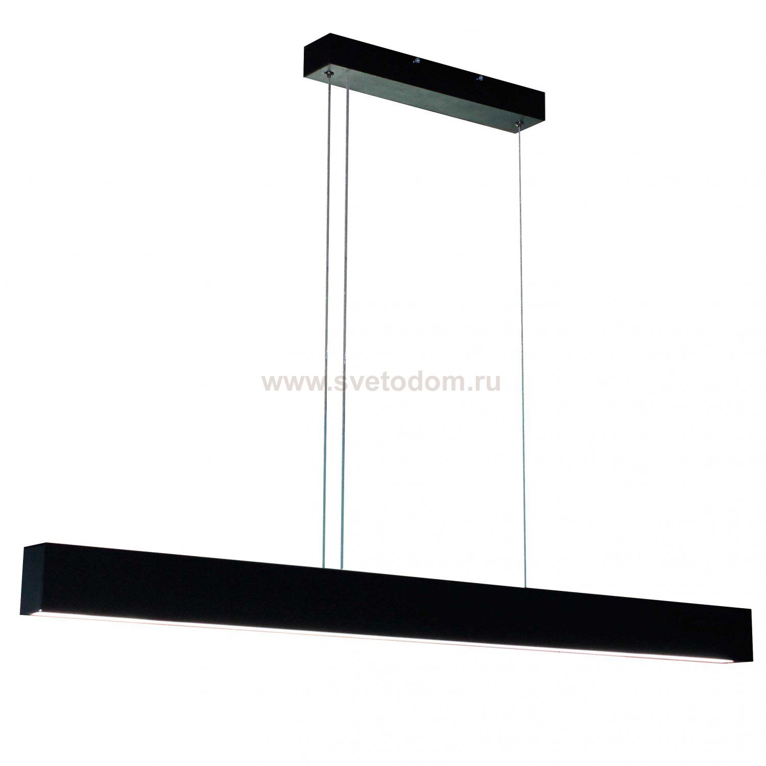 Линейный профильный подвесной светильник 50Вт черный 4000K 55*70*1500мм