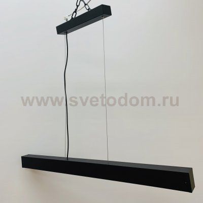 Линейный профильный подвесной светильник 72Вт черный 4000K 55*70*2000мм