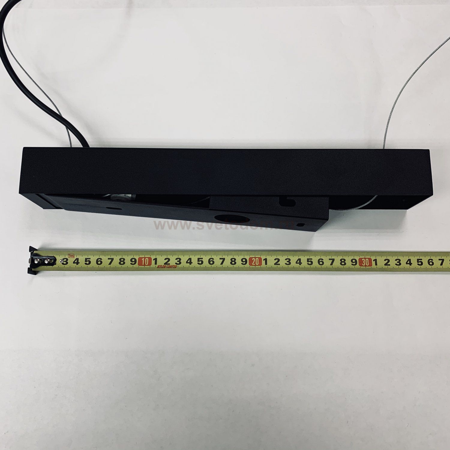 Линейный профильный подвесной светильник 72Вт черный 4000K 55*70*2000мм