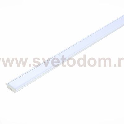 Встраиваемый алюминиевый профиль с рассеивателем(к-т: 2 загл.+4 креп.Скобы) St luce ST017.129.04 ST017