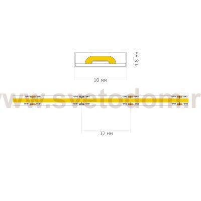 Светодиодная лента COB St luce ST018.412.65 ST018 COB