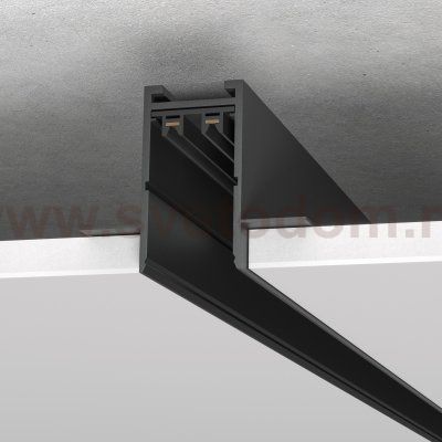ST021.429.00H Шинопровод SKYLINE 220 встраиваемый ST-Luce Черный Длина 2 000мм SKYLINE 220