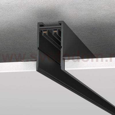 ST021.439.00H Шинопровод SKYLINE 220 встраиваемый ST-Luce Черный Длина 3 000мм SKYLINE 220