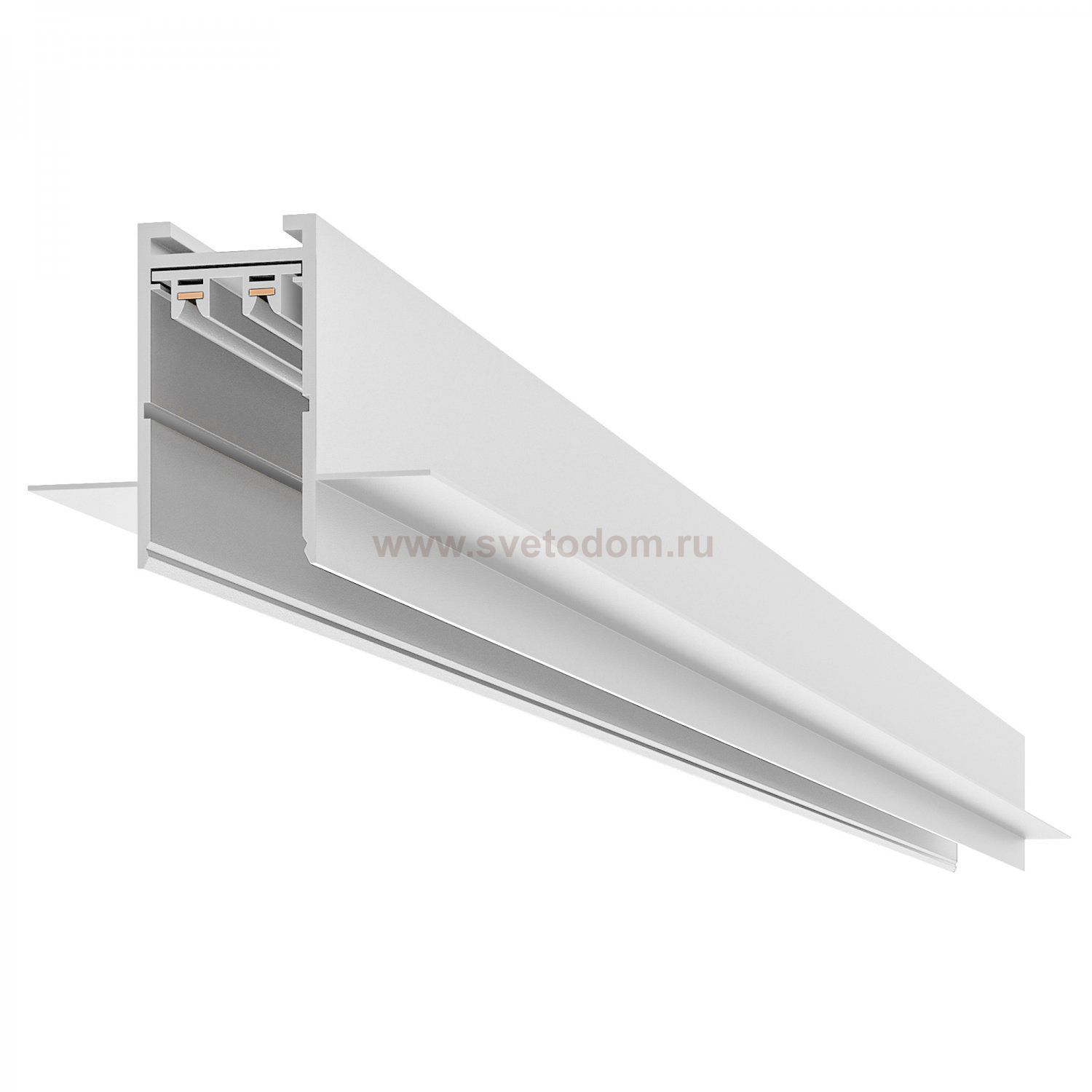 ST021.519.00H Шинопровод SKYLINE 220 встраиваемый ST-Luce Белый Длина 1 000мм SKYLINE 220