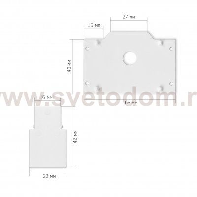 Комплектующие  магнитный St luce ST047.589.02 SKYLINE 48