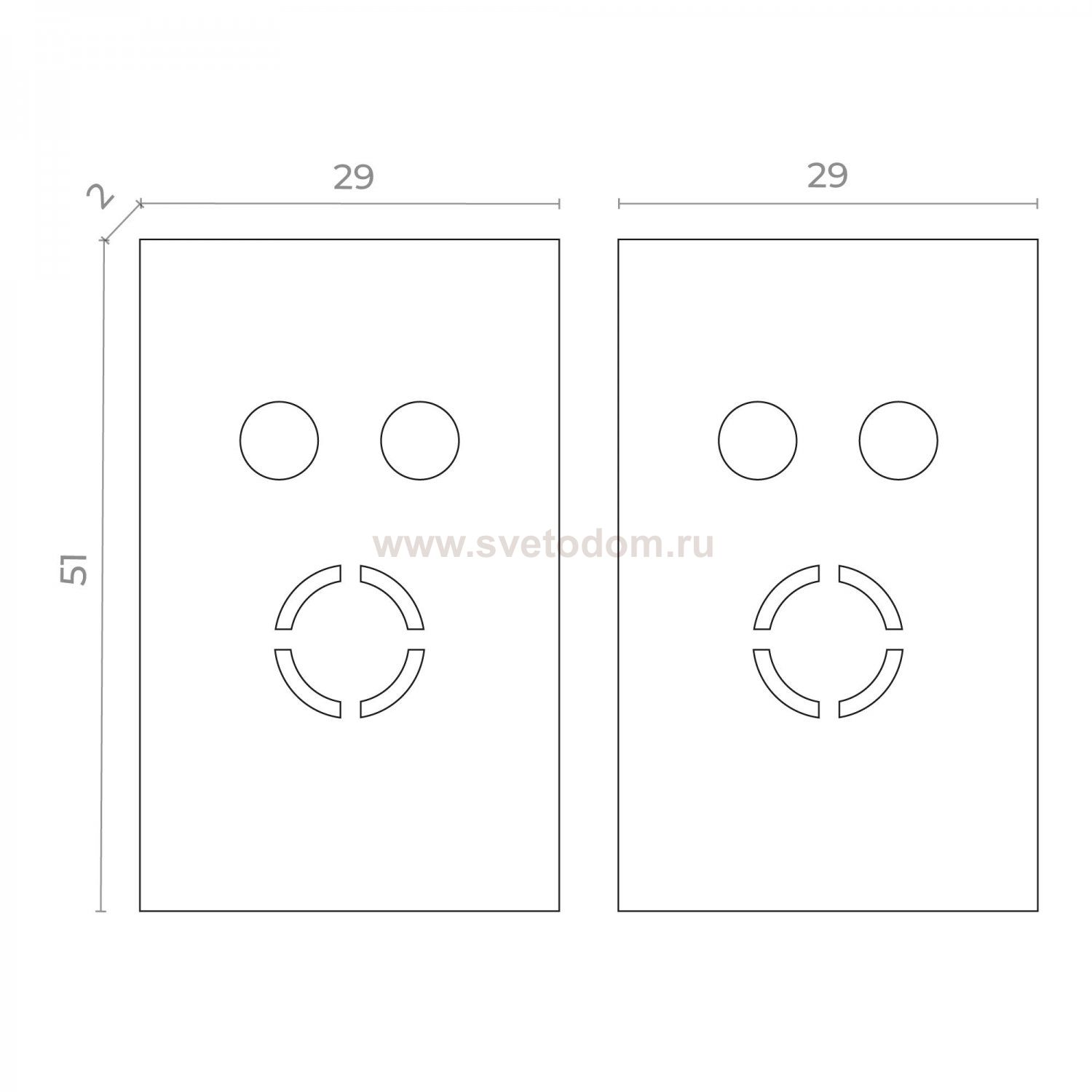 Комплектующие St luce ST068.509.13 SKYFLAT