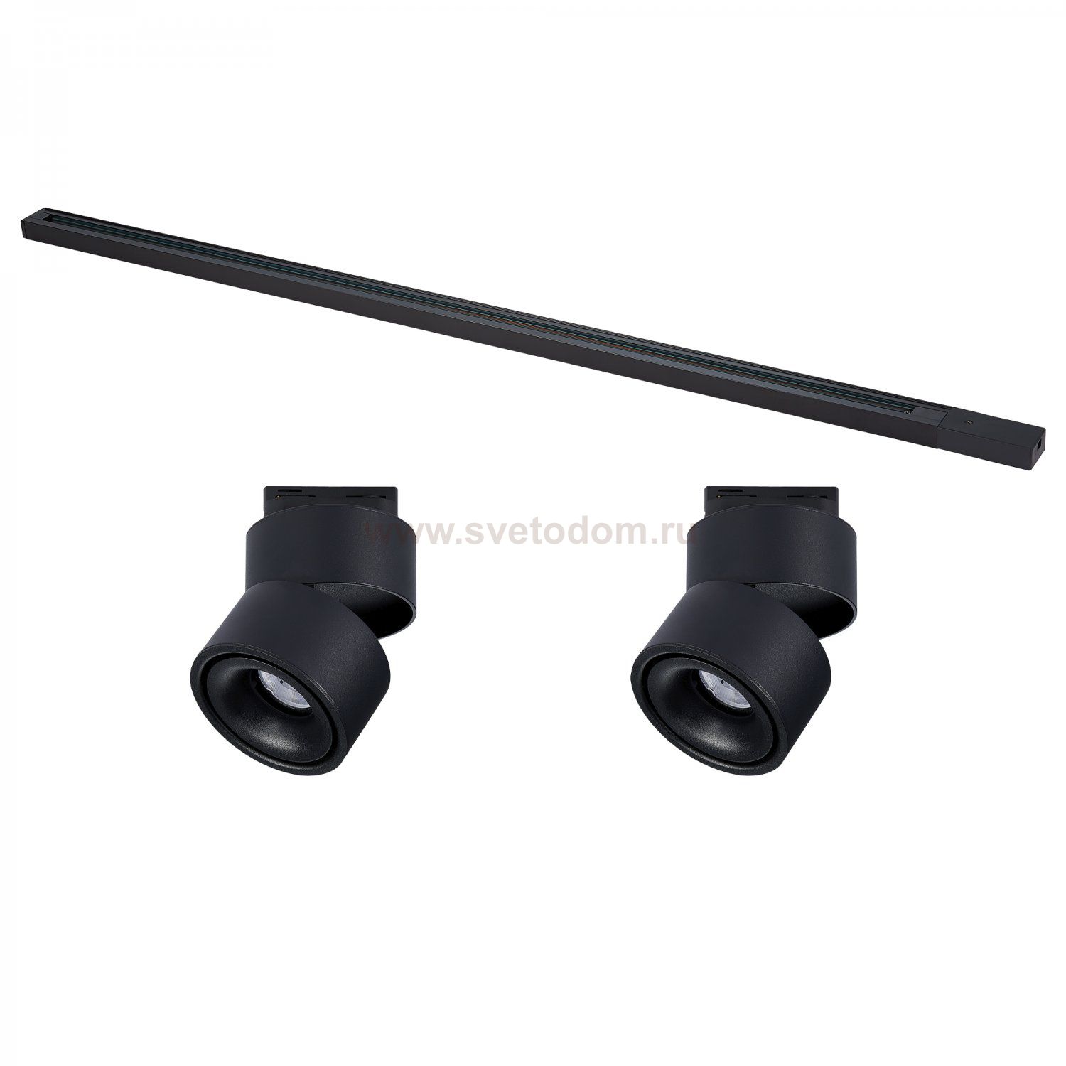ST2652.430.02 Комплект трековый однофазный, черный, 2 светильника, 1 шинопровод, ST652.436.12, ST001 BASE