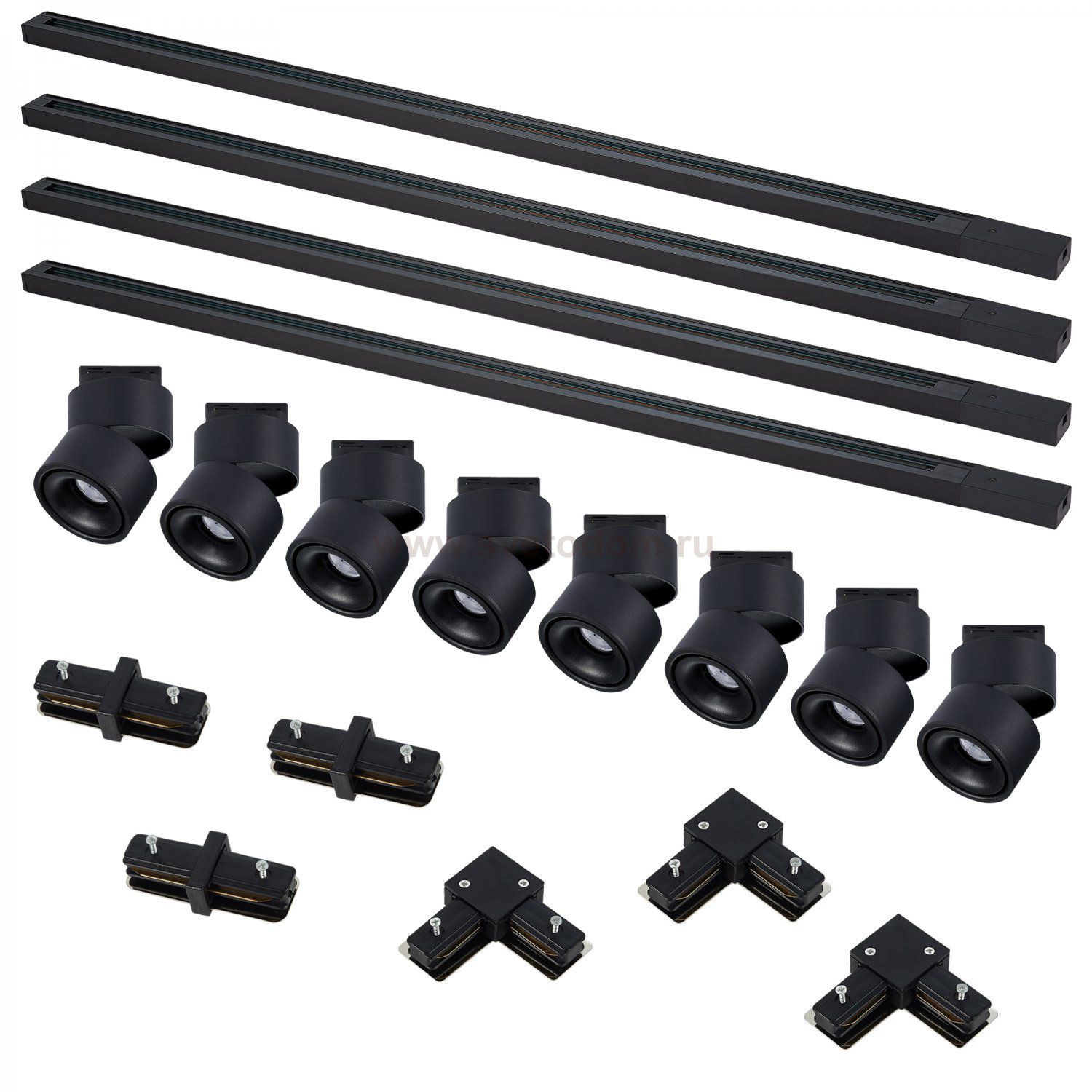 ST2652.430.08 Комплект трек, черный,8св-ков,4шинопр-да, кон-ры,ST652.436.12,ST001.419.00,ST002.419.0 BASE