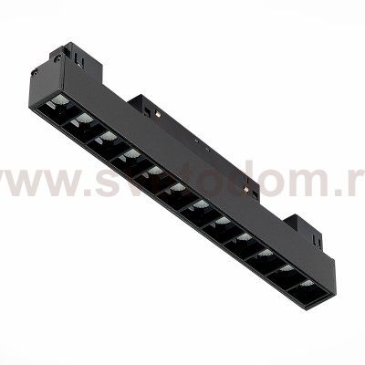 ST361.446.12.1 Магнитный трековый светильник Черный LED 1*12W 4000K 1009Lm Ra>90 36о IP20 L222xW22xH SKYLINE 48