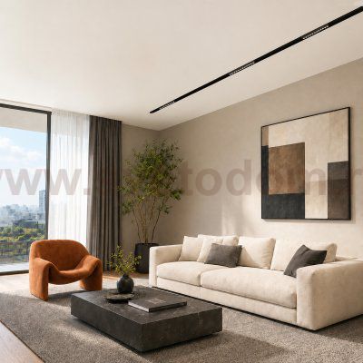 ST361.446.12.1 Магнитный трековый светильник Черный LED 1*12W 4000K 1009Lm Ra>90 36о IP20 L222xW22xH SKYLINE 48
