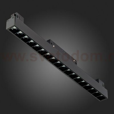 ST361.446.18.1 Магнитный трековый светильник Черный LED 1*18W 4000K 1407Lm Ra>90 36о IP20 L331xW22xH SKYLINE 48