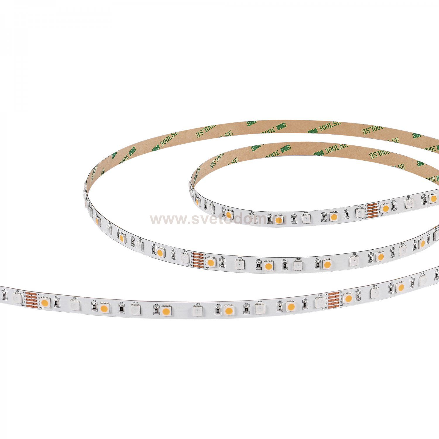 ST5019.418.20RGBW Светодиодная лента SMD5050  - 17.28W/M RGB+4000K 300Lm Ra>90 IP20 L5000xW10xH- 24V Светодиодные ленты