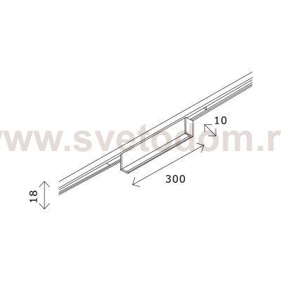 Светильник встраиваемый трековый St luce ST665.436.08 SUPER5
