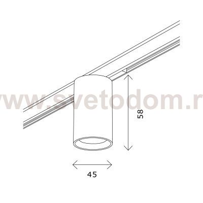 Светильник встраиваемый трековый St luce ST671.346.09 SUPER5
