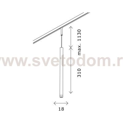 Светильник встраиваемый трековый St luce ST672.443.03 SUPER5