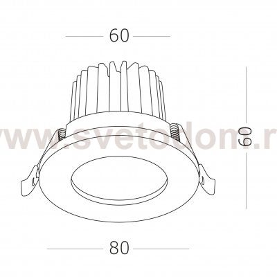 Встраиваемый светильник St luce ST704.538.10 ST704